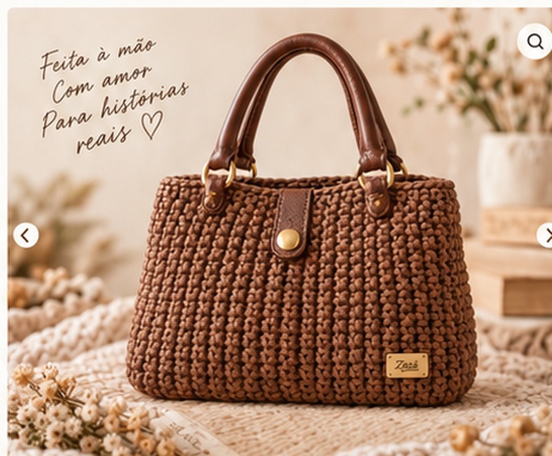 Bolsa de Crochê Sofia